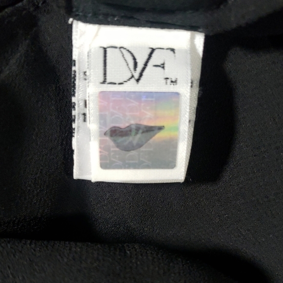 Diane Von Furstenberg Multicolor Silk Blouse Size 4 - Picture 4 of 10